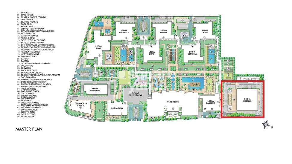 Lodha Excelus Master Plan Image