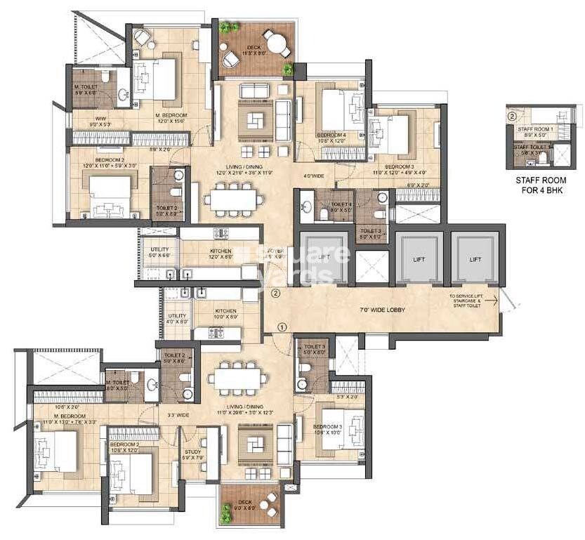 Lodha Mahalaxmi Bellevue Floor Plans