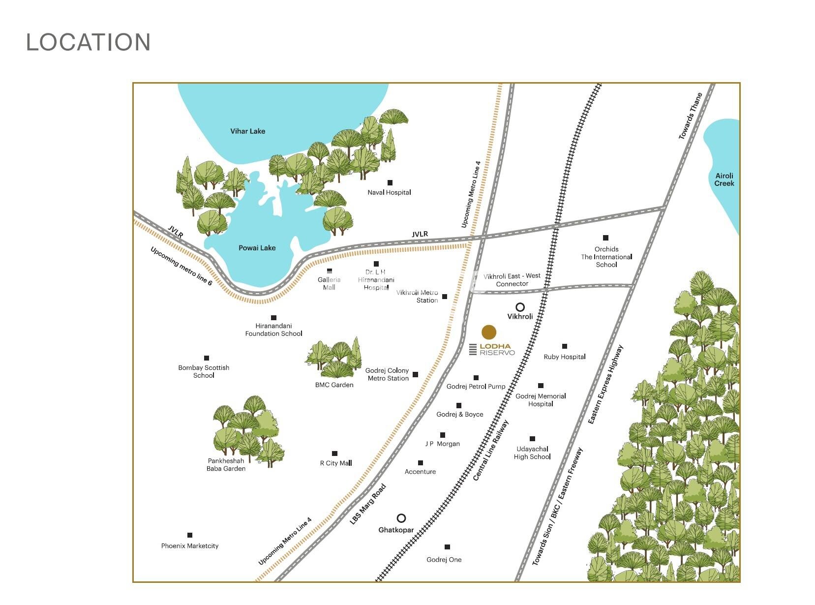 Lodha Riservo Location Image