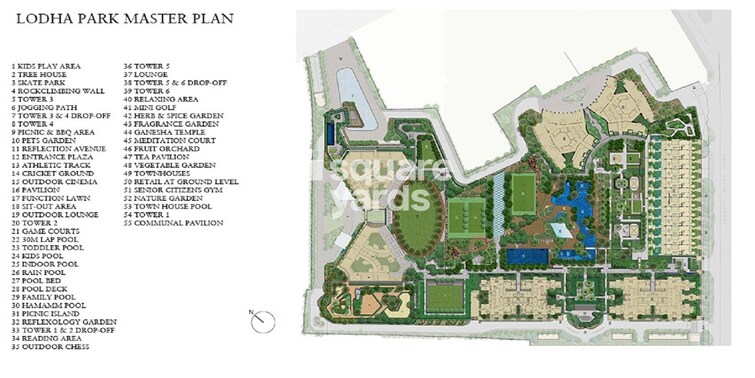 Lodha The Park Trump Tower Master Plan Image