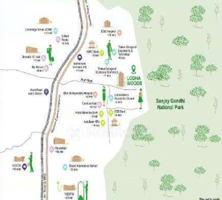 Lodha Woods Location Image