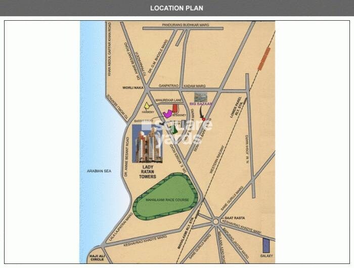 Lokhandwala Infrastructure Lady Ratan Tower Location Image
