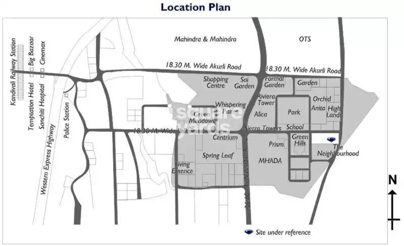 Lokhandwala Infrastructure Sapphire Heights Location Image