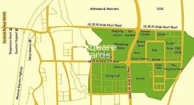 Lokhandwala Whispering Palms Location Image