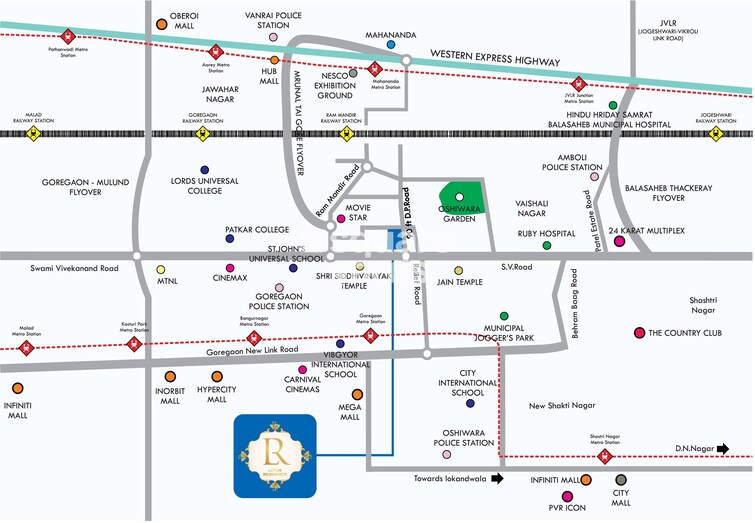 Lotus Residency Goregaon West Location Image