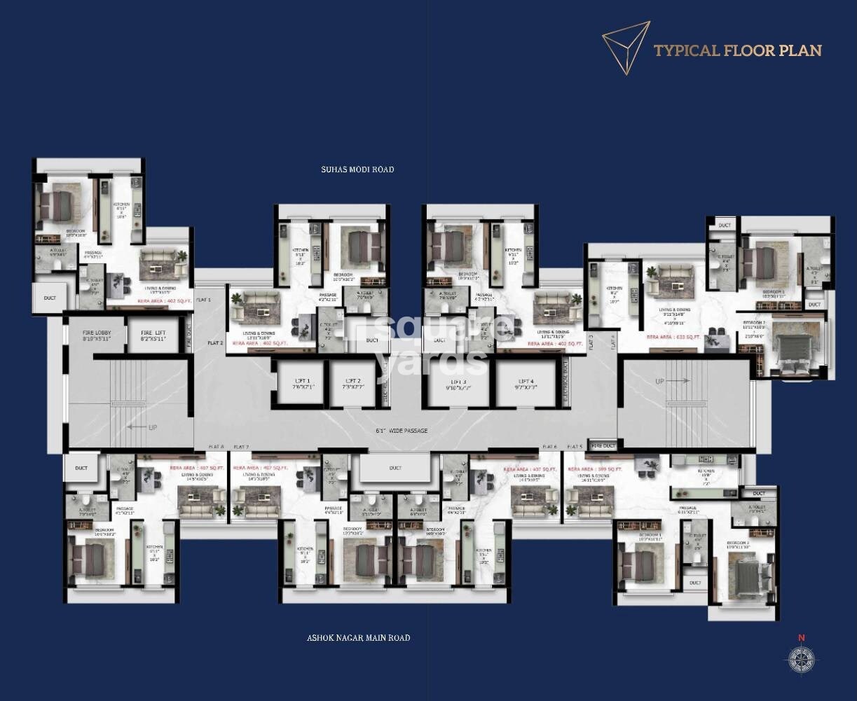 Mahaveer Solitaire Edge Floor Plans