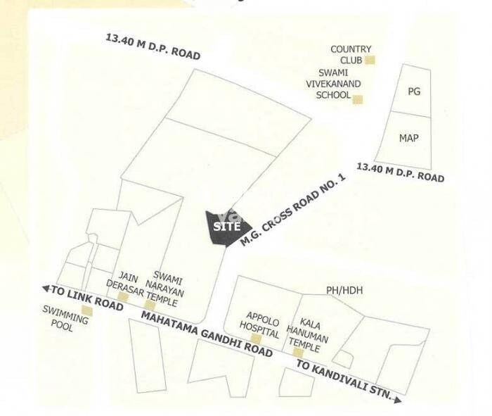 Mahaveer Solitaire Paradise Location Image