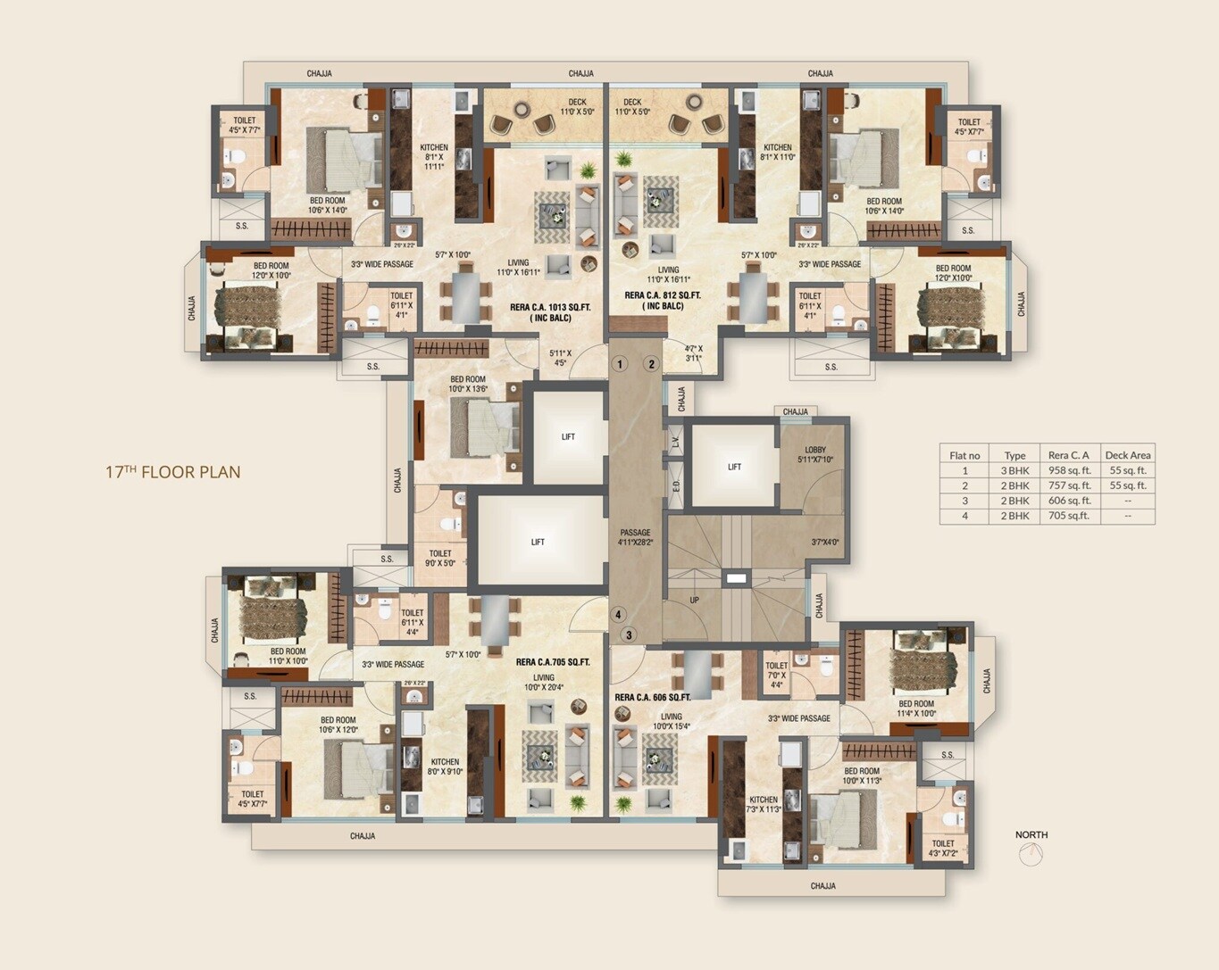 Mahavir Giirnar Floor Plans