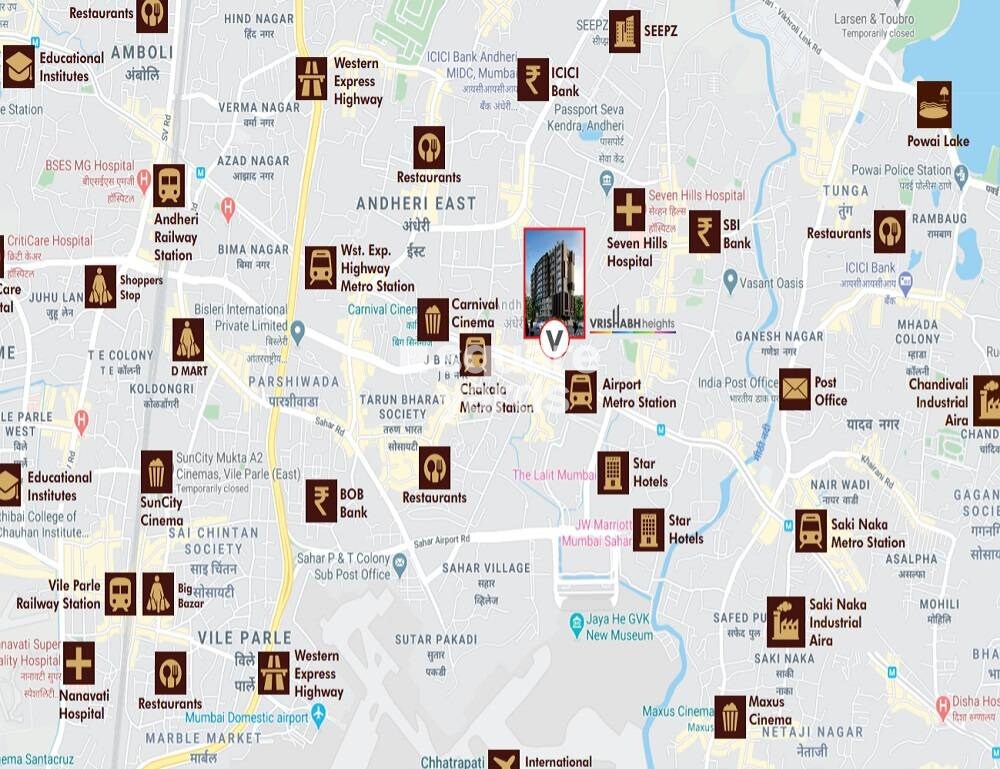 Mahendra Vrishabh Heights Location Image