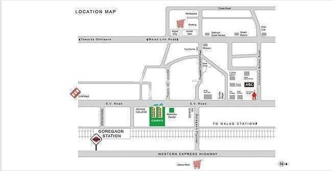Mahindra Lifespace Eminente Aspen Location Image