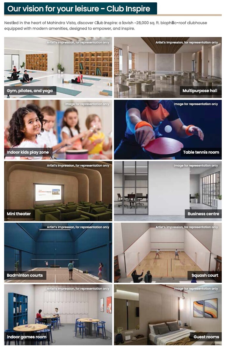 Mahindra Vista Amenities-Features 16