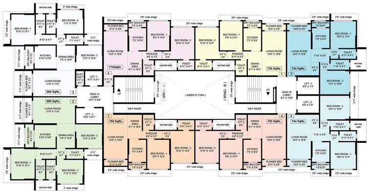 Mallhar Bhimashankar Heights Floor Plans
