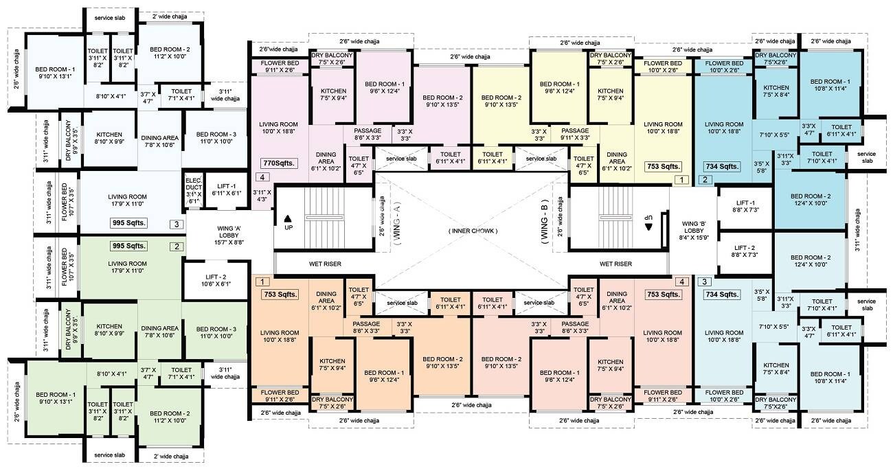 Mallhar Bhimashankar Heights Floor Plans