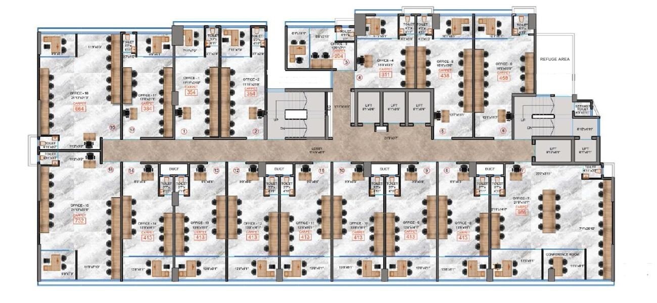 Mangal Business Park Floor Plans