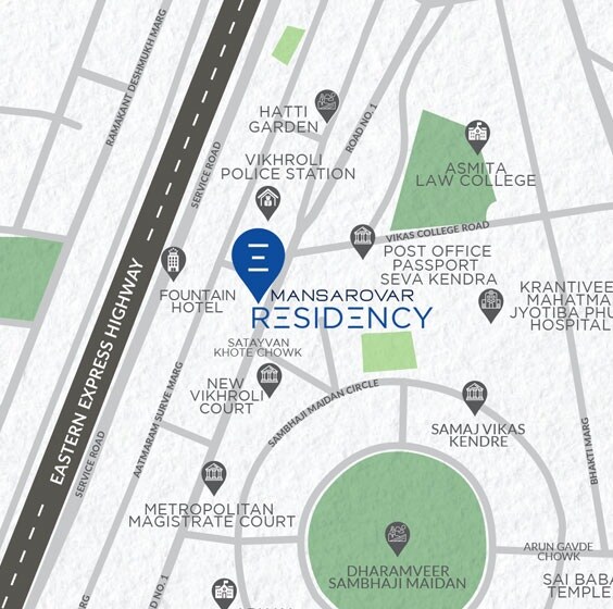 Mansarovar Residency Location Image