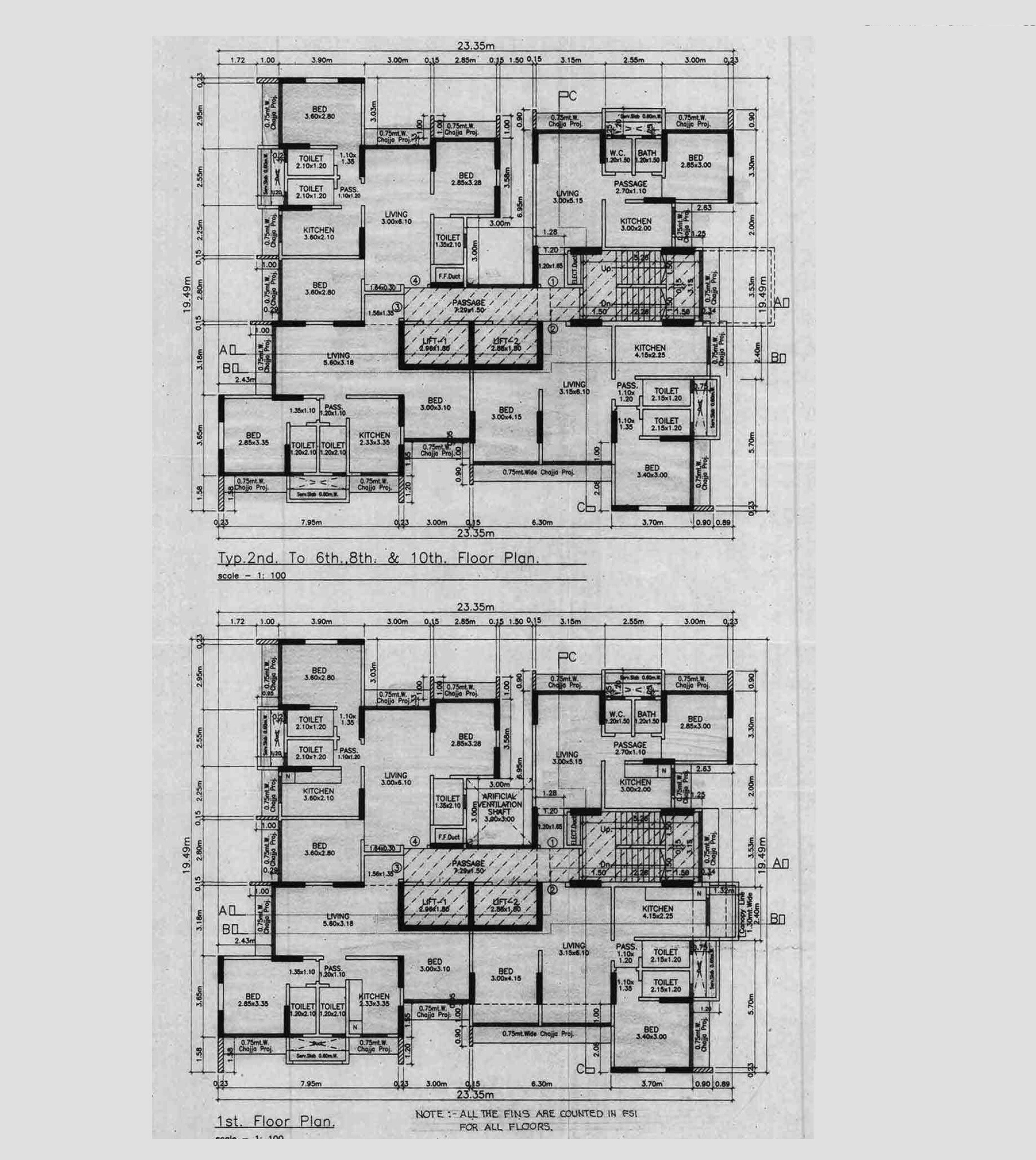 Metaface Yogprabha CHSL Floor Plans