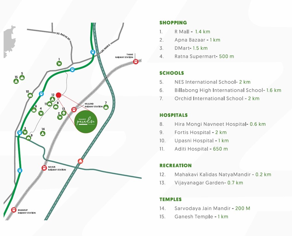 Metro Saraswati Paradise Location Image