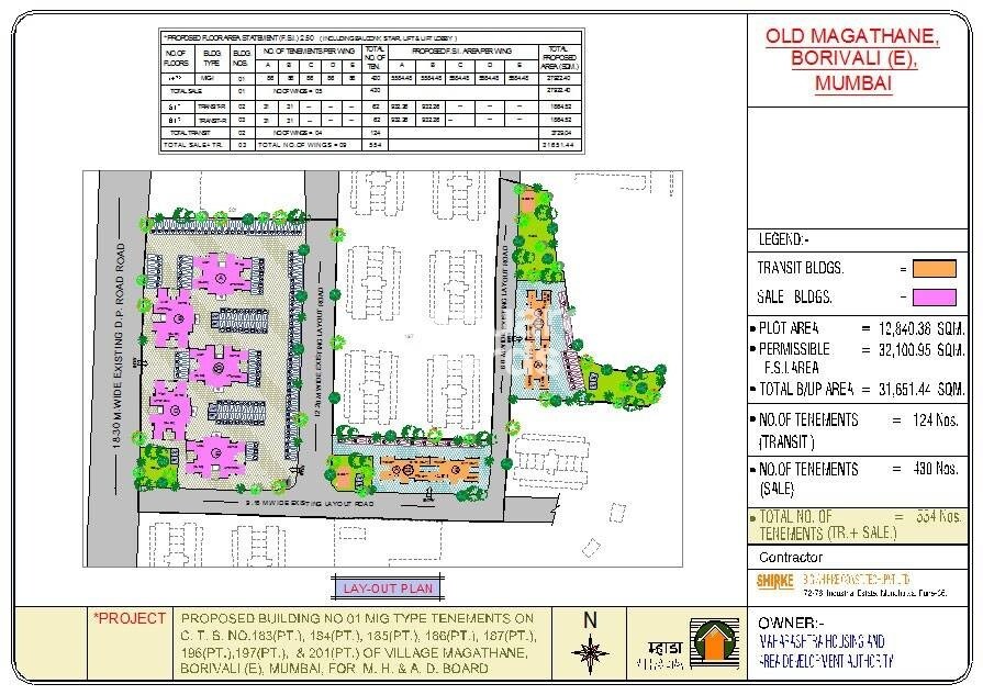 Mhada Apartments Old Magathane Master Plan Image