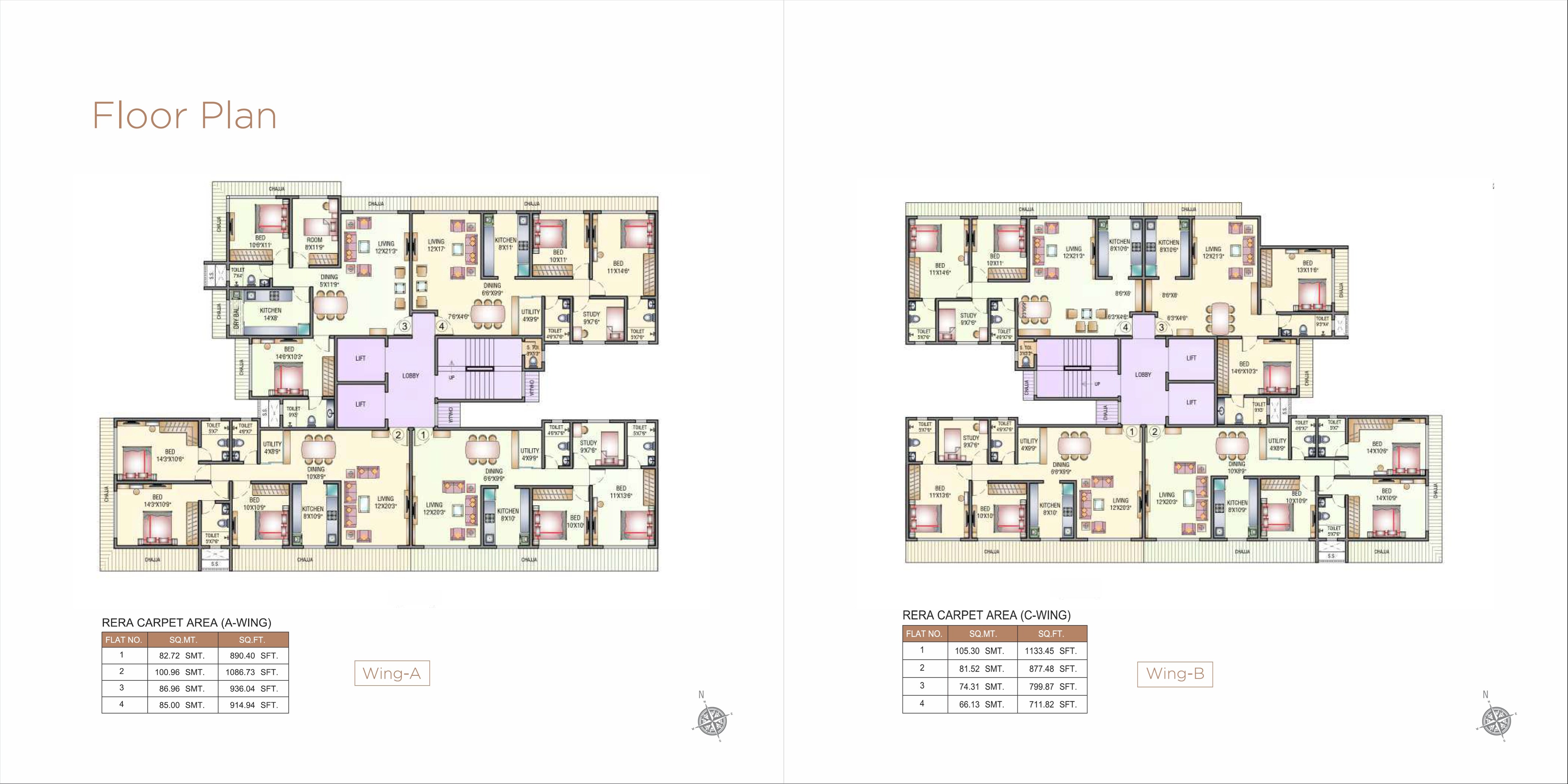 Midcity The Chakravarti Ashok CHSL Floor Plans 1