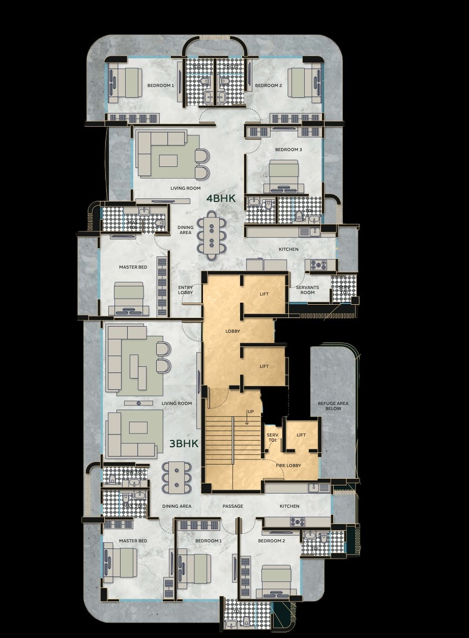 Mirchandani Goldstone Floor Plans