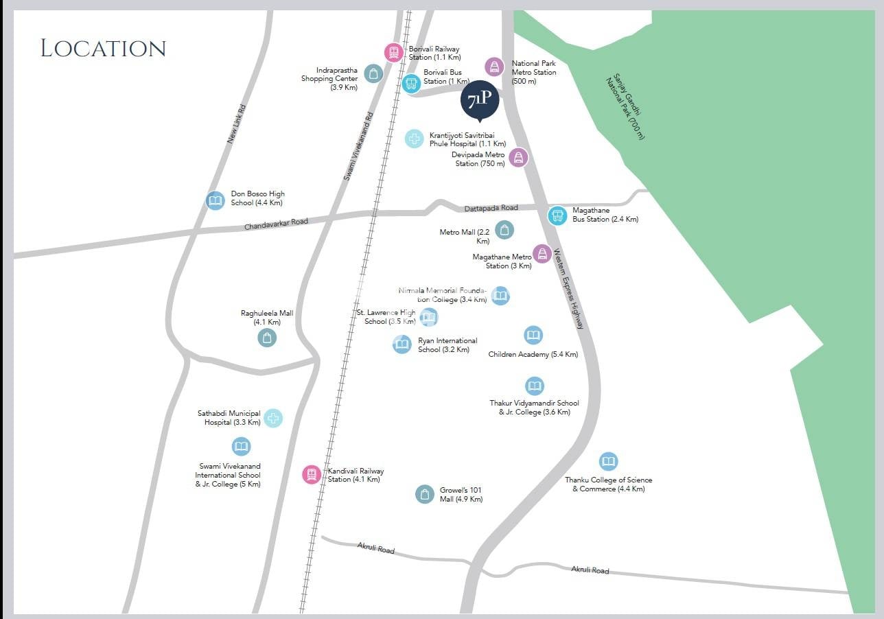 Mittal Urna 71P Location Image