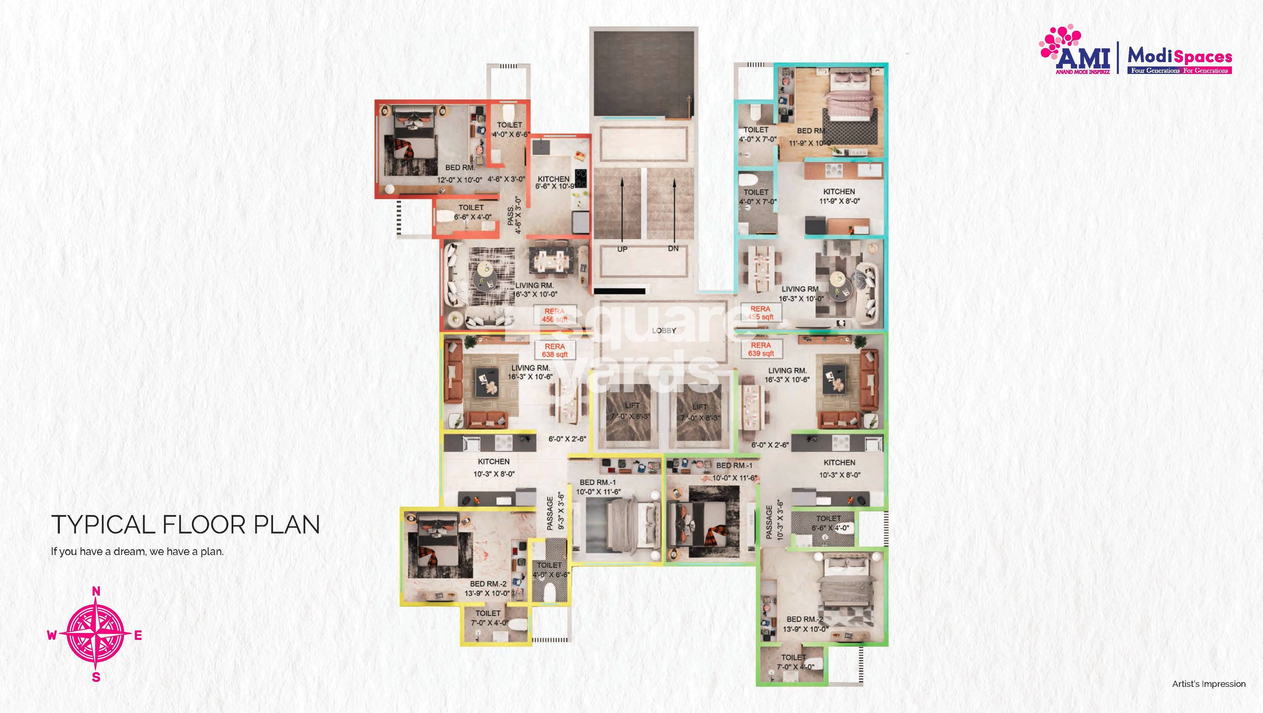 Modi Spaces Amirzarna Floor Plans