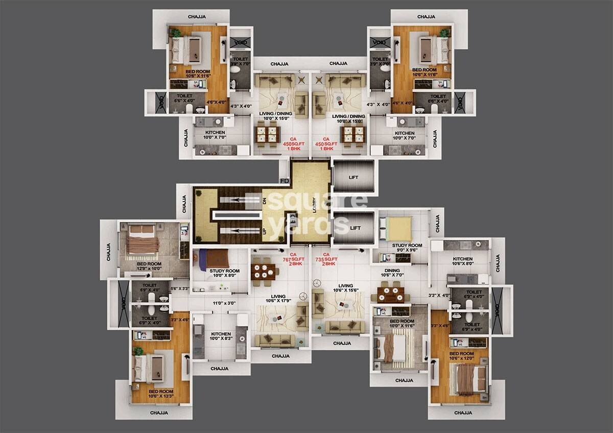 Modi Spaces Tashkent Floor Plans
