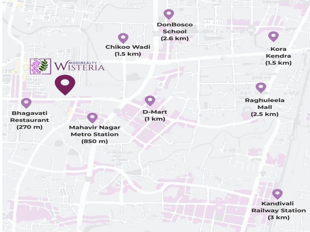 Modirealty Wisteria Location Image