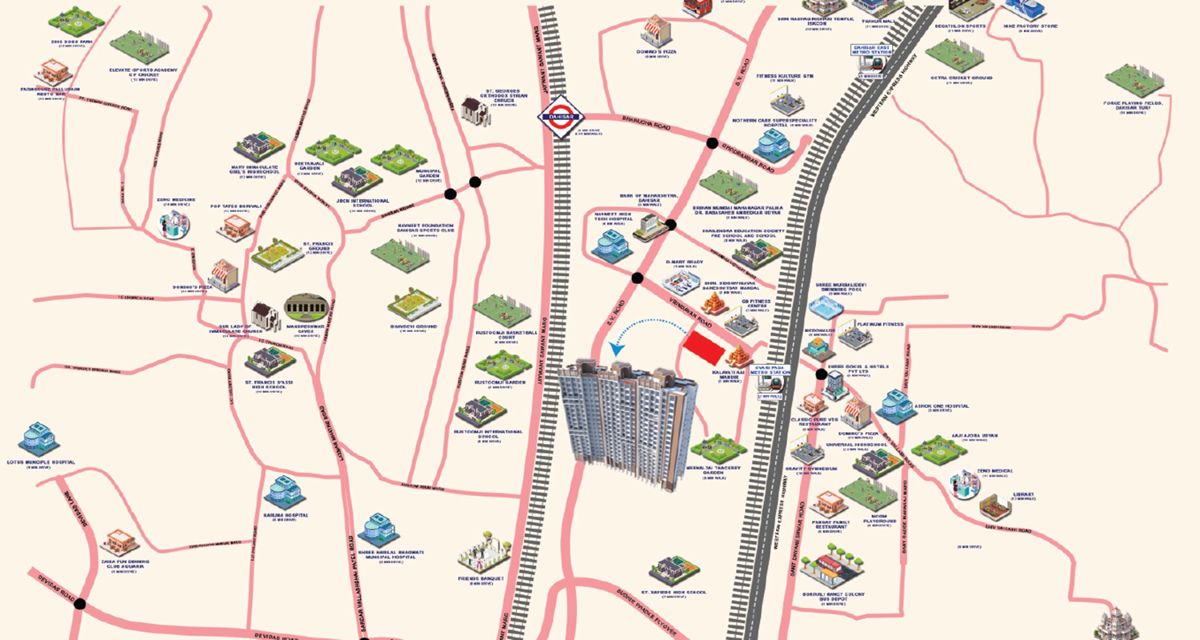 Modispaces Hill Park Location Image