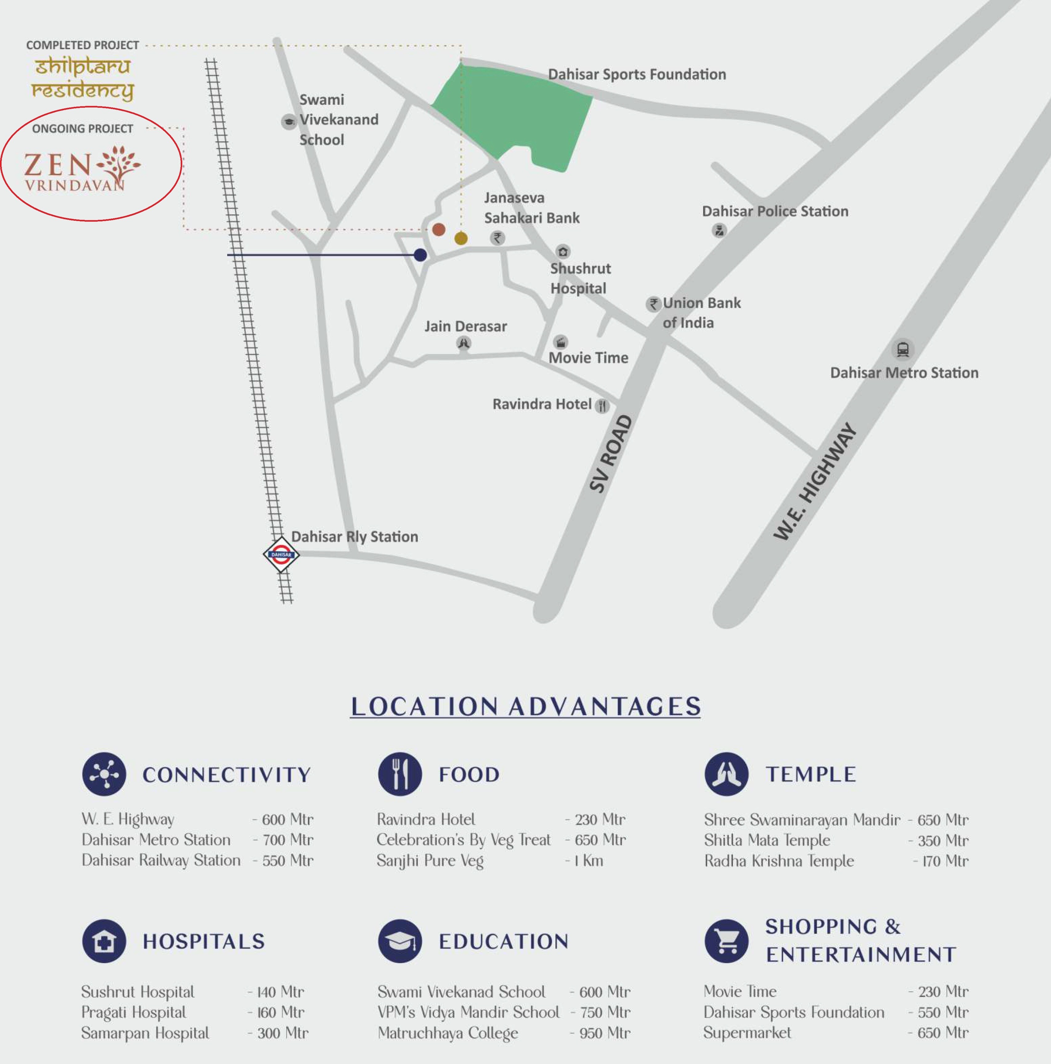 Mohini Zen Vrindavan Location Image