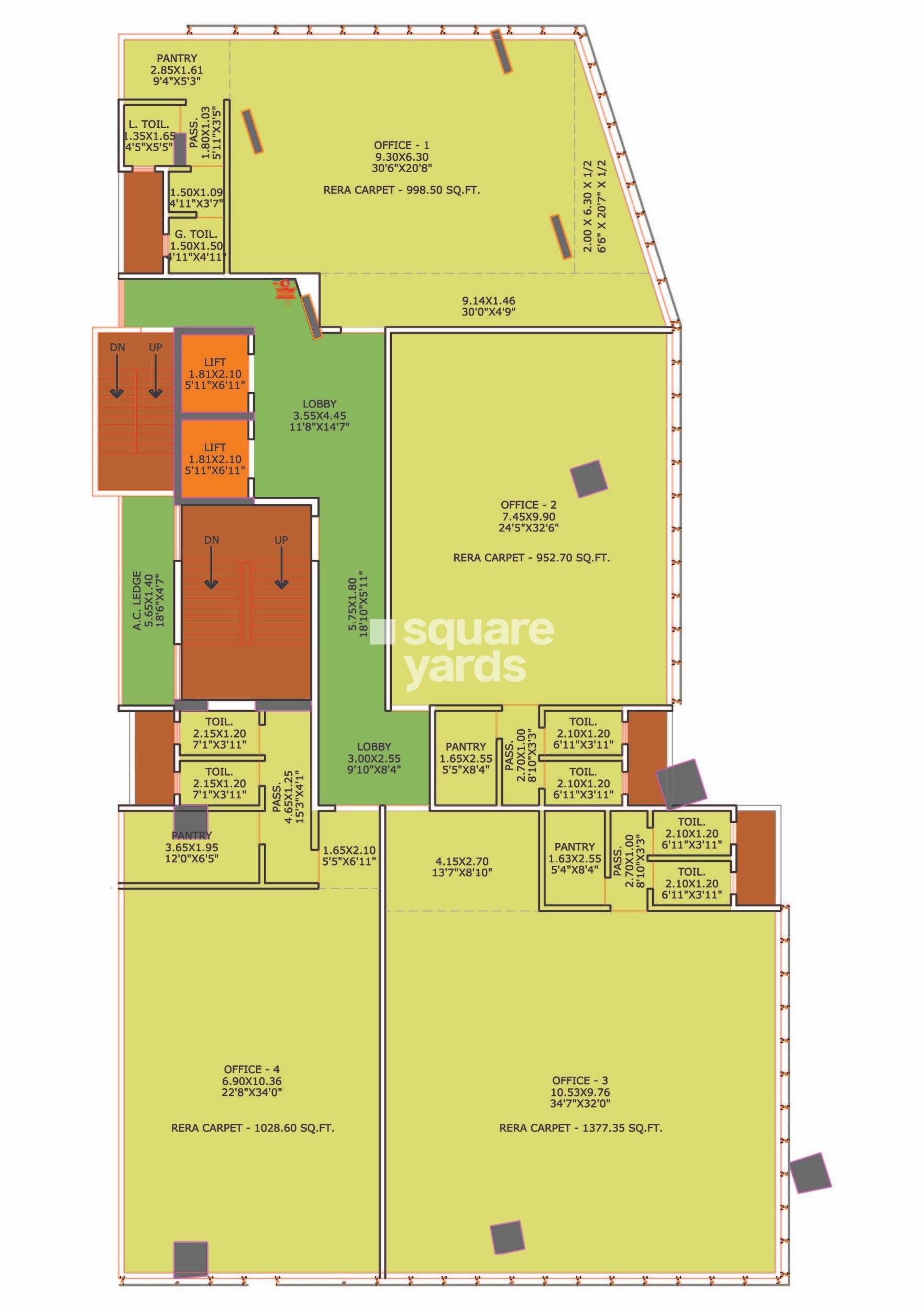 MS Mody Mickeys Square Floor Plans