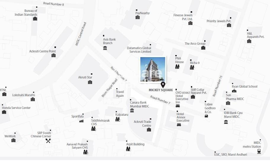 MS Mody Mickeys Square Location Image