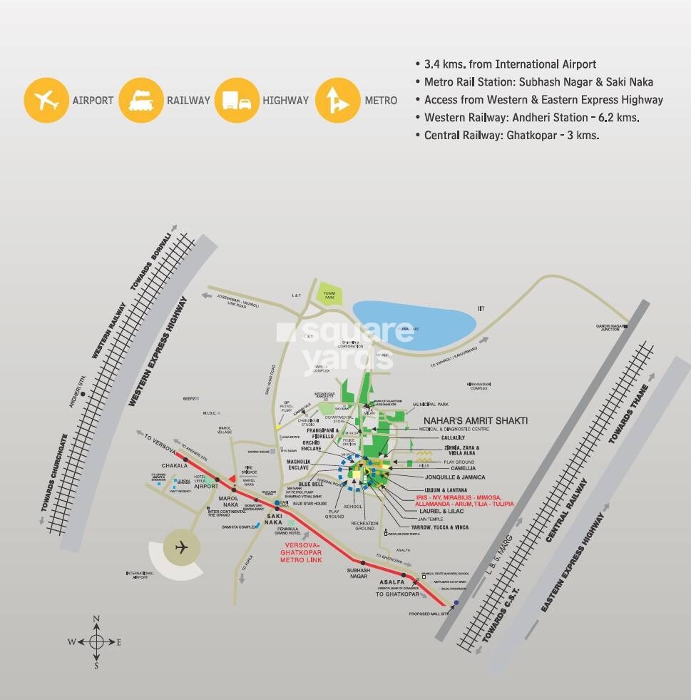 Nahar 8 Towers Location Image