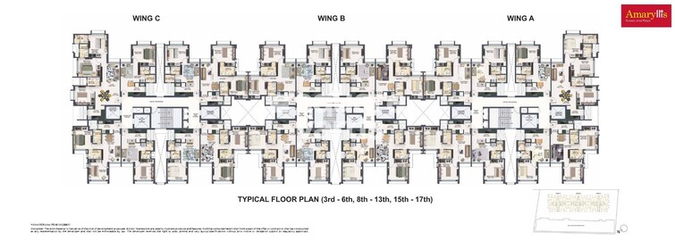 Nahar Amaryllis Towers and Plaza Floor Plans