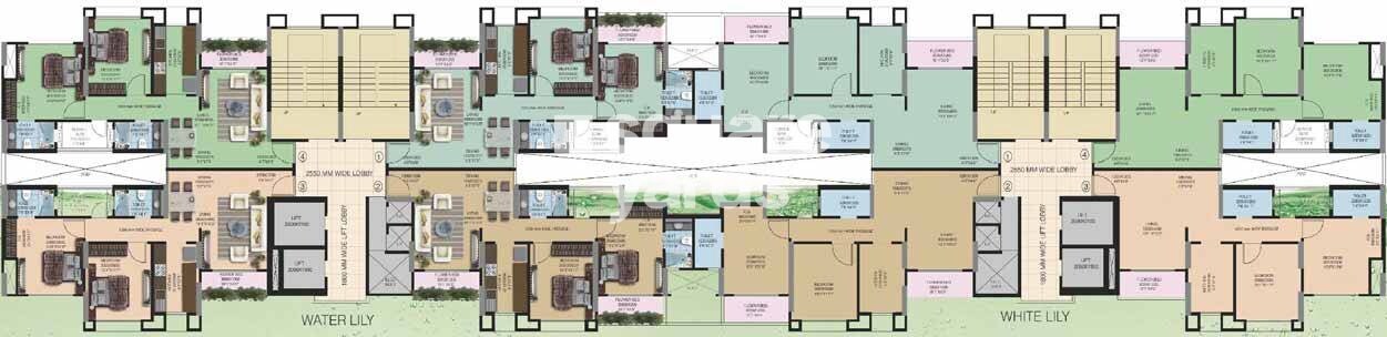 Nahar Amrit Shakti Water Lily And White Lily Floor Plans
