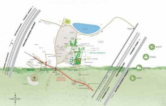 Nahar Amrit Shakti Water Lily And White Lily Location Image