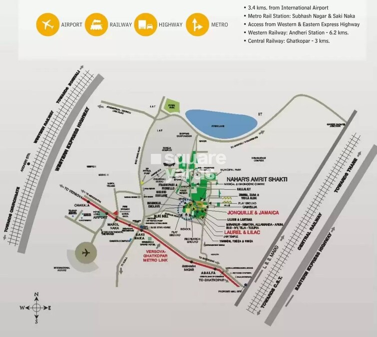 Nahar Laurel and Lilac Location Image