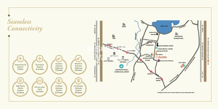 Nahar Olivia Powai Location Image