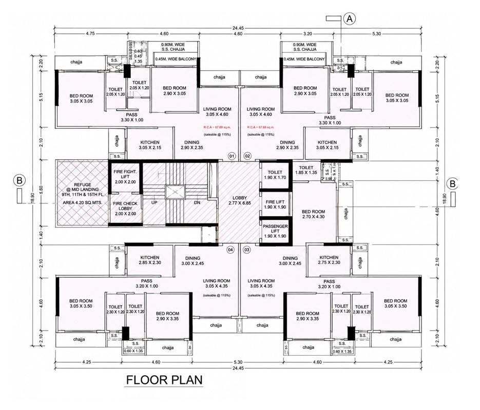 Narayan Residency Floor Plans
