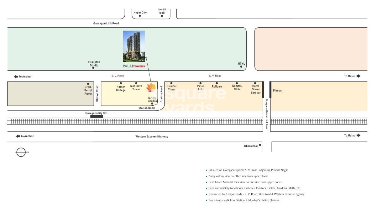 ND Palai Towers Location Image