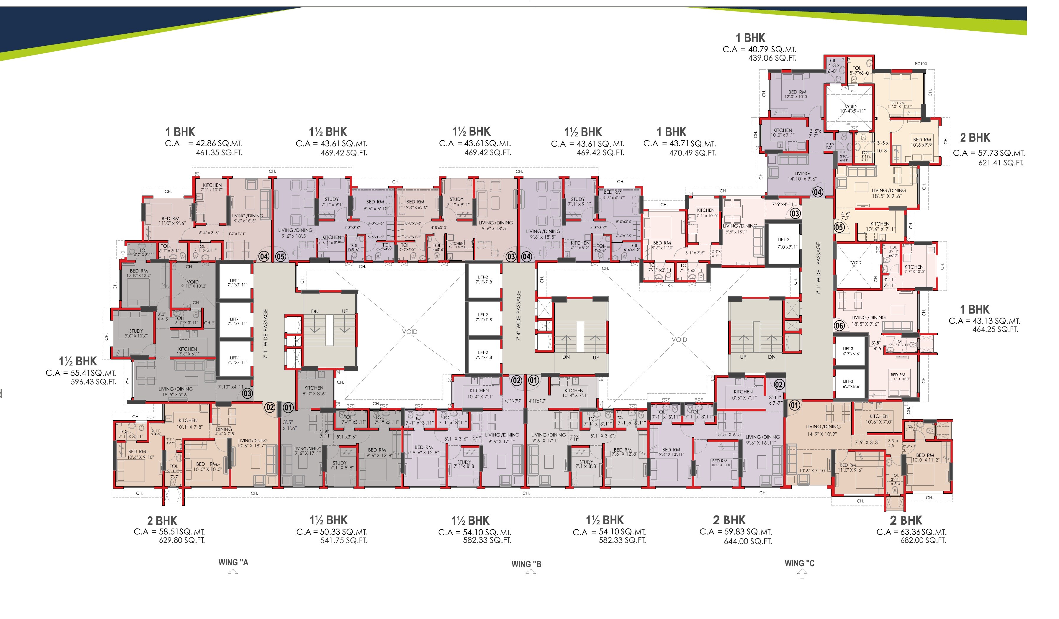 Neelyog Veydaanta Floor Plans