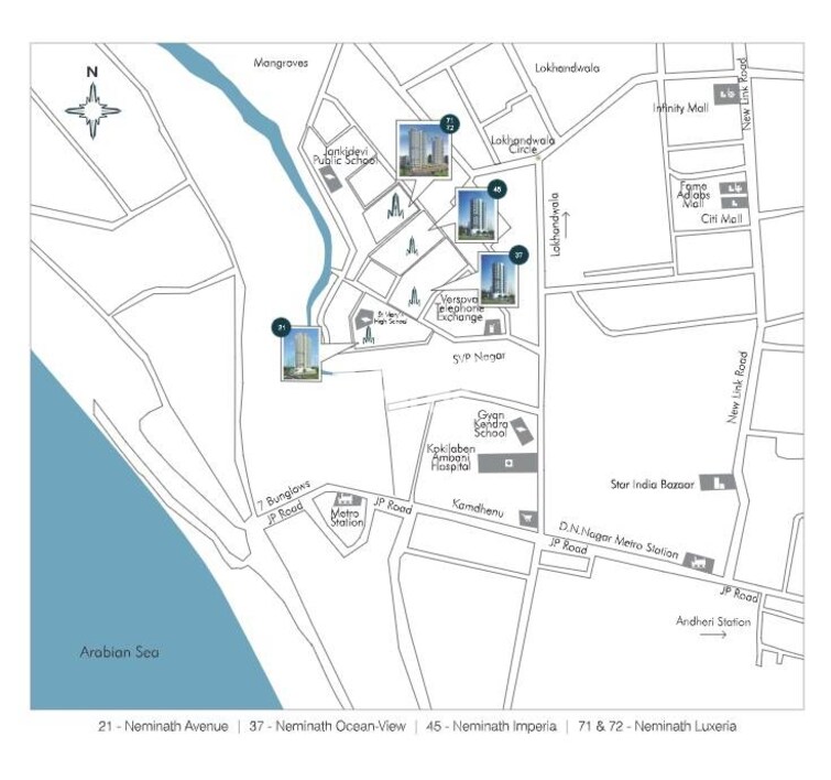 Neminath Luxeria Location Image