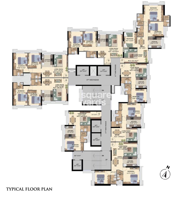Neminath Nemi Bhavan Floor Plans
