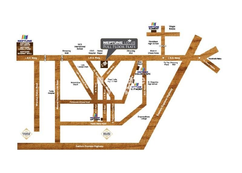 Neptune Lotus Mulund Location Image