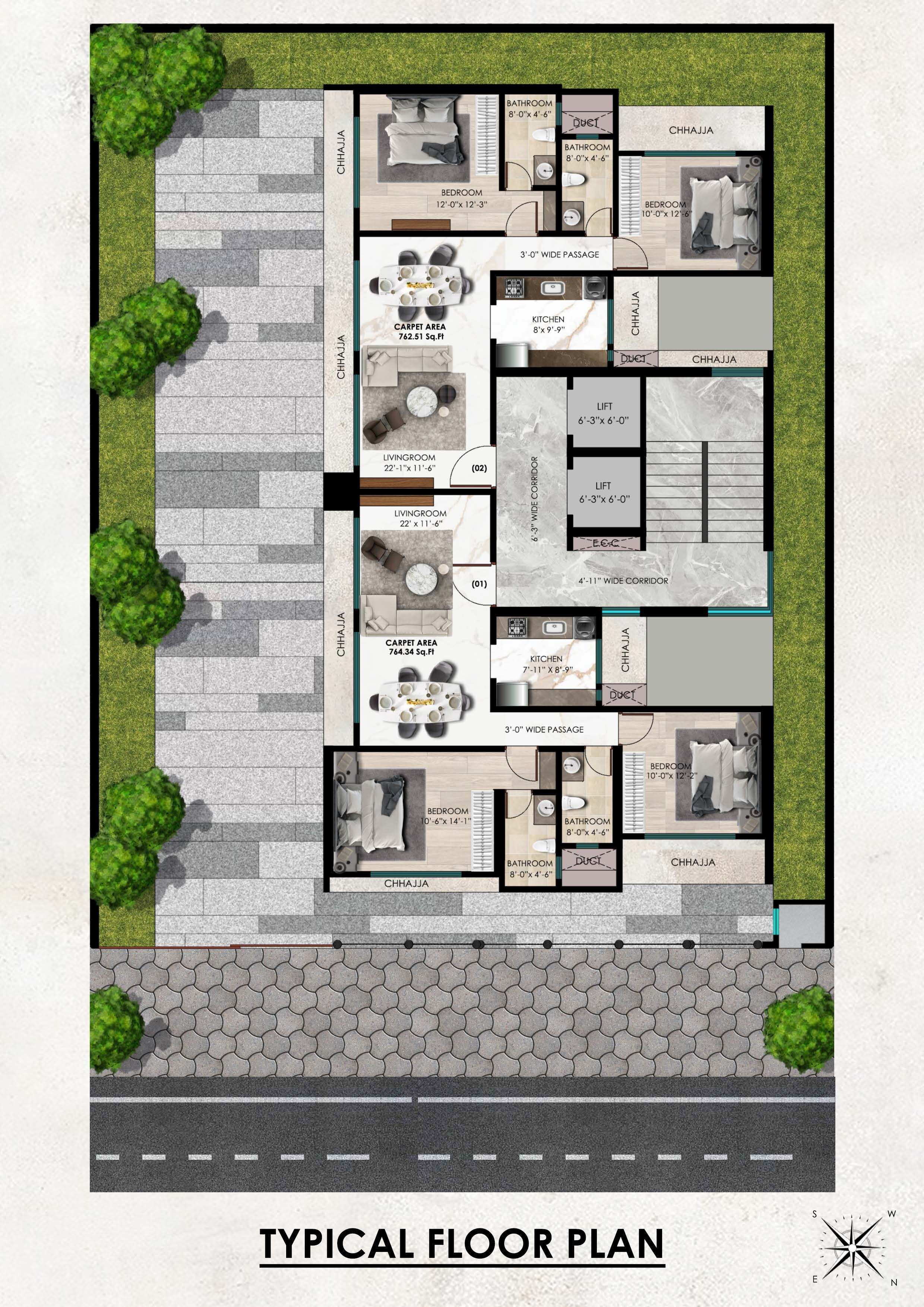 Nettheim Chirag Heights Floor Plans