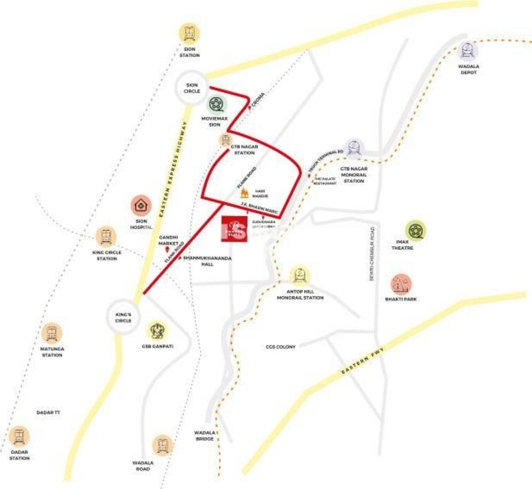 Newlook Bhavya Elite Location Image