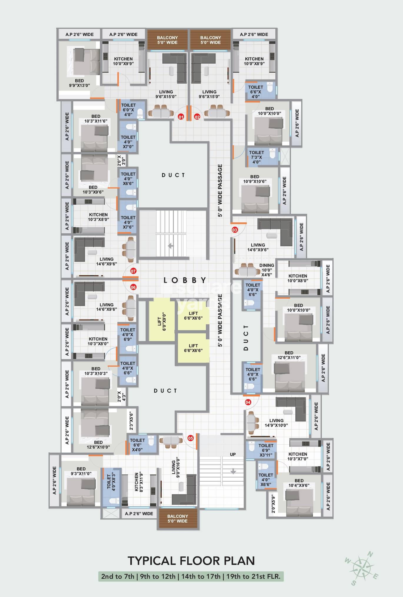 Nine SK Heights Floor Plans