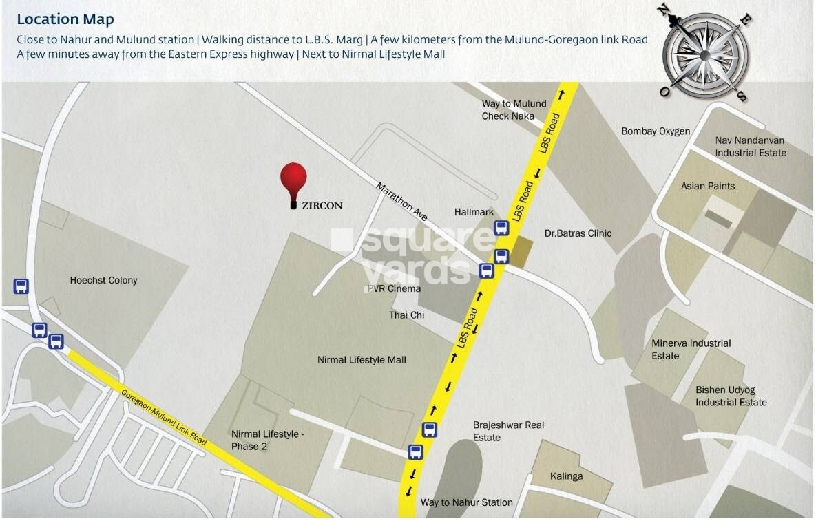 Nirmal Lifestyle Zircon Location Image