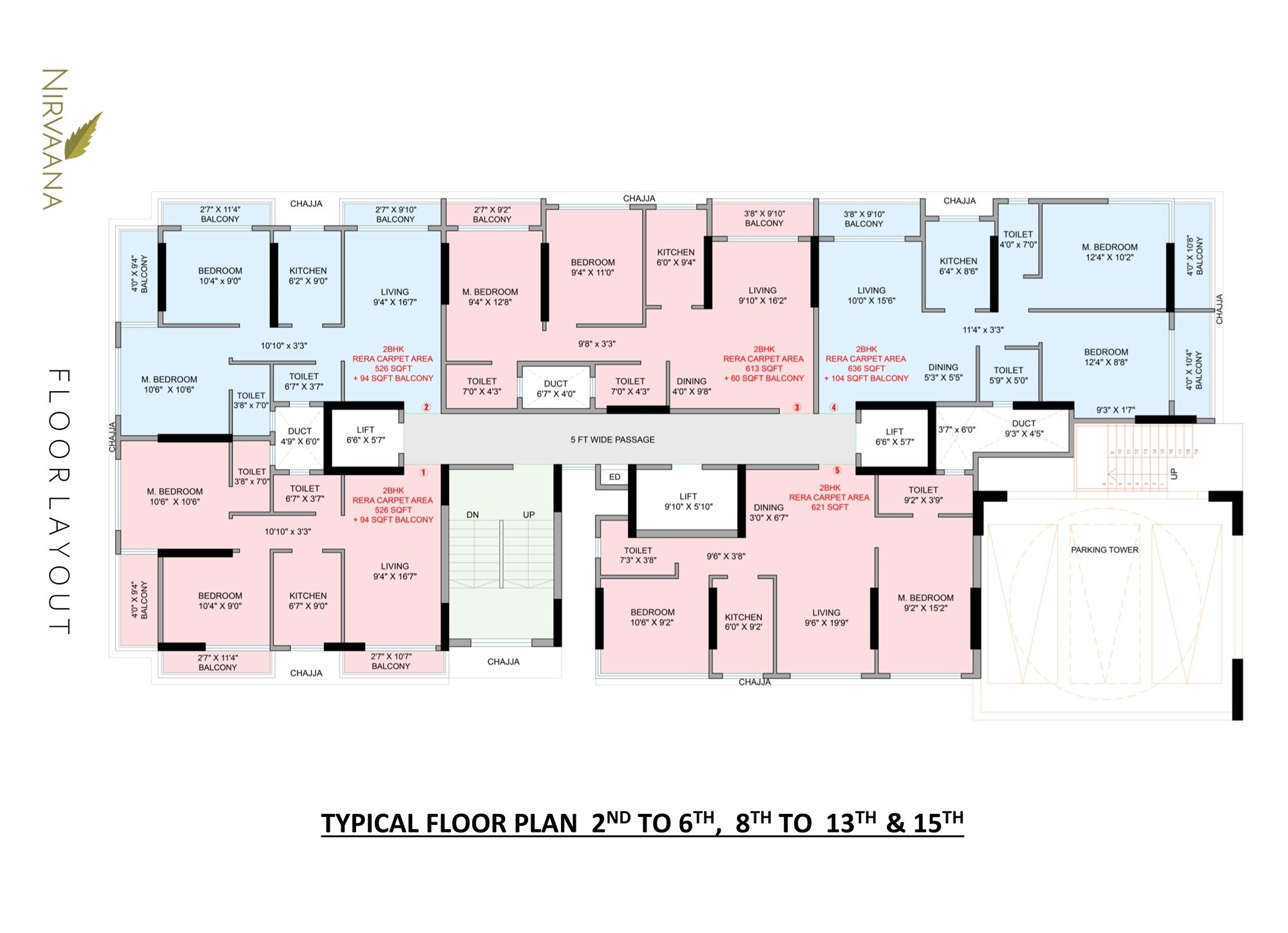 Nirvaana Coral Floor Plans