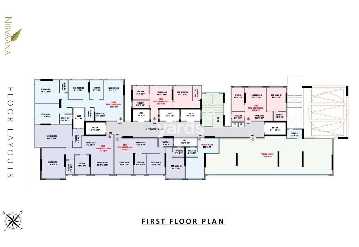 Nirvaana Pearl Floor Plans